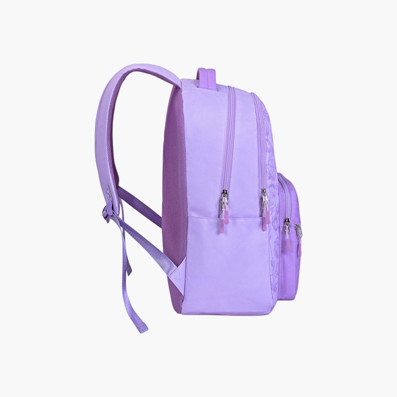 PAUSE Printed School Backpack in Lavender for Girls - Image 4